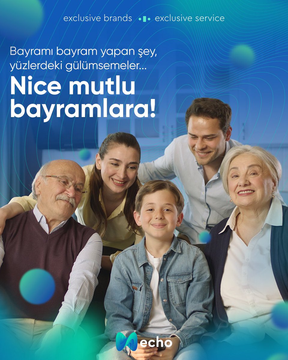Sevdiklerinizle birlikte geçireceğiniz nice güzel bayramlara… 💙 #EchoCCS #İyiBayramlar