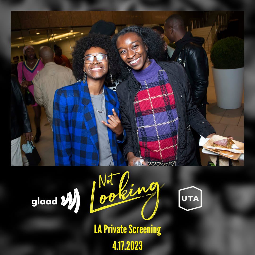 notlooking_ts's tweet photo. LA Private Screening in Partnership w/ @glaad &amp; @unitedtalent - 4.17.2023
#NotLooking #ShareBlackStories https://t.co/gT1bOKMCp1