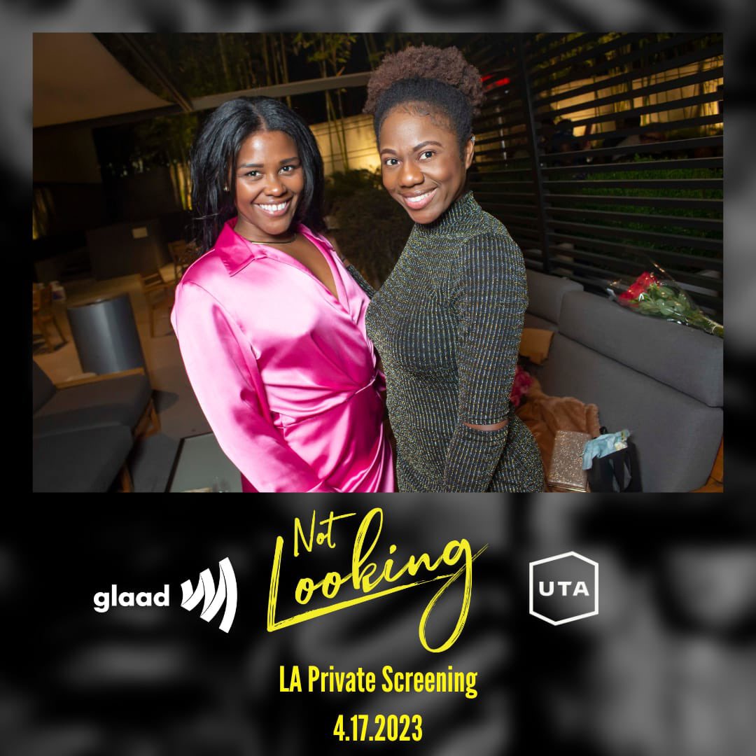 notlooking_ts's tweet photo. LA Private Screening in Partnership w/ @glaad &amp; @unitedtalent - 4.17.2023
#NotLooking #ShareBlackStories https://t.co/gT1bOKMCp1
