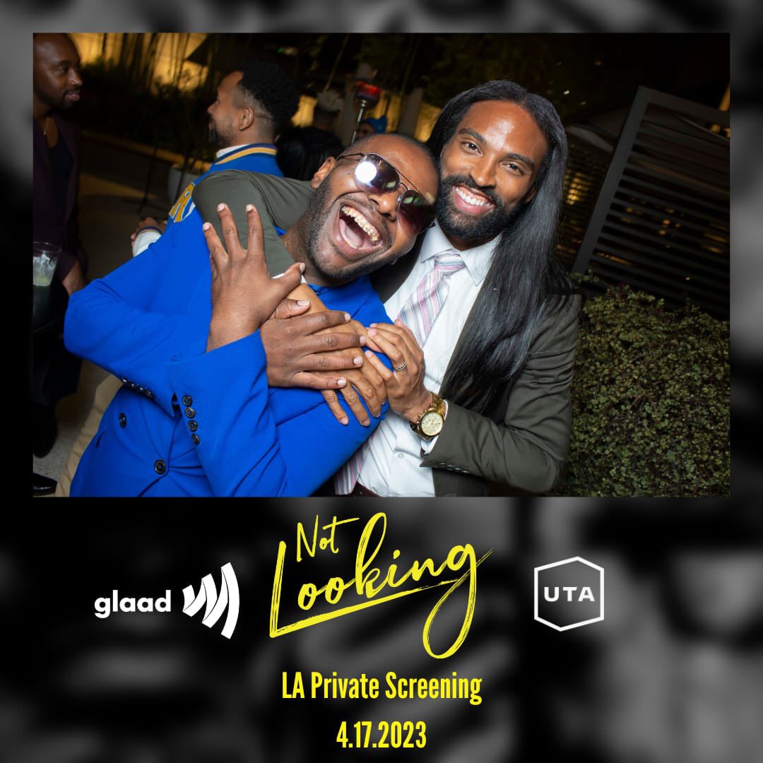 notlooking_ts's tweet photo. LA Private Screening in Partnership w/ @glaad &amp; @unitedtalent - 4.17.2023
#NotLooking #ShareBlackStories https://t.co/gT1bOKMCp1