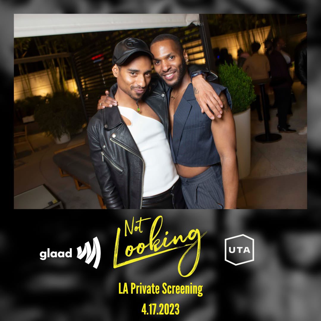 notlooking_ts's tweet photo. LA Private Screening in Partnership w/ @glaad &amp; @unitedtalent - 4.17.2023
#NotLooking #ShareBlackStories https://t.co/Yl8PLL3UiX