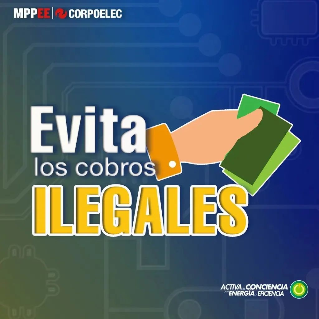 CorpoelecInfo's tweet image. El único pago que debes realizar, es el de tu factura por consumo eléctrico.

#Corpoelec atiende las solicitudes de manera gratuita.

Repórtalo a través de