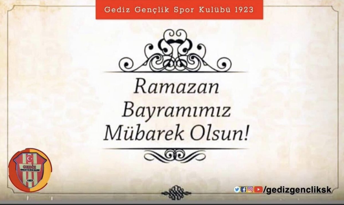 gedizgencliksk's tweet photo. Ramazan Bayramımız Mübarek Olsun. 🍬🍭🍡
Ramazan Bayramı’nın Ülkemize ve Tüm İslâm Âlemine Sağlık ve Huzur Dolu Nice Günler Getirmesini Temenni Ederiz. 

Gediz Gençlik Spor Kulübü 1923

#eidmubarak #ramadanmubarak #ramadankareem #ramazanbayraminizmübarekolsun #ramazanbayramı https://t.co/kmdJ8Vijhr