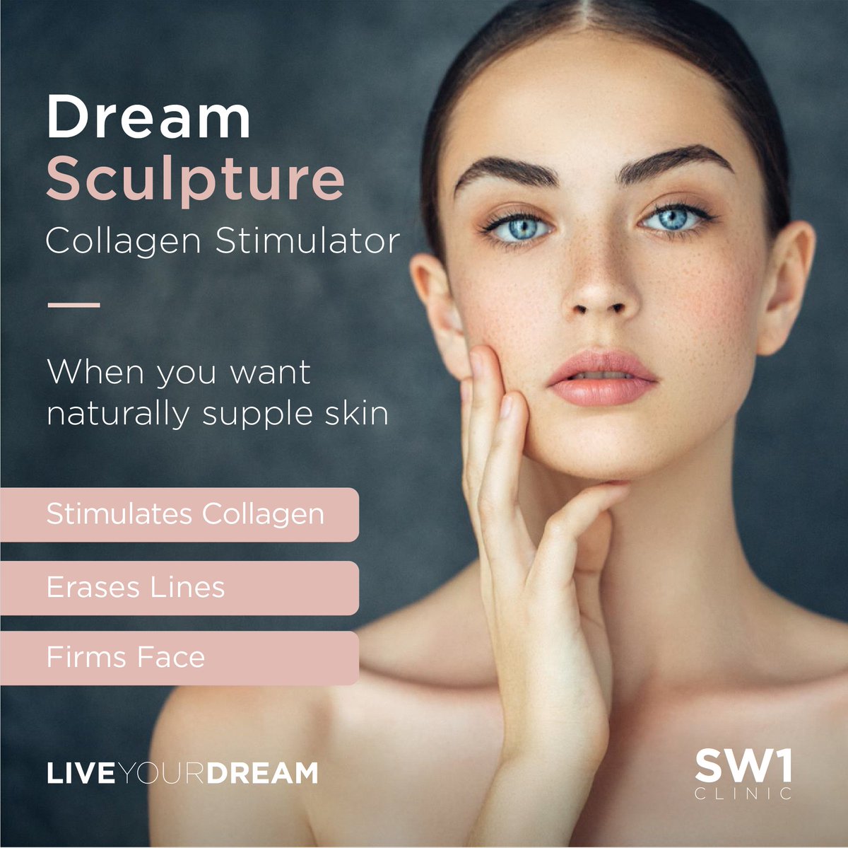 SW1beauty's tweet photo. Dream Sculpture is the technique of using #Sculptra, a biocompatible compound that works as a 'fertilizer' for your skin to stimulate #collagen production over time: https://t.co/hizPWg8dOS https://t.co/Oqb1n3hT65