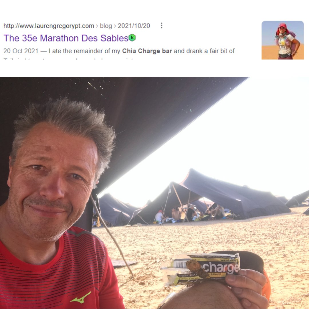 Good luck to everyone doing the MDS starting today  - The runners are putting their training and fueling to the test. Good luck to all those taking on this incredible challenge, #ChiaCharge #MarathonDesSables