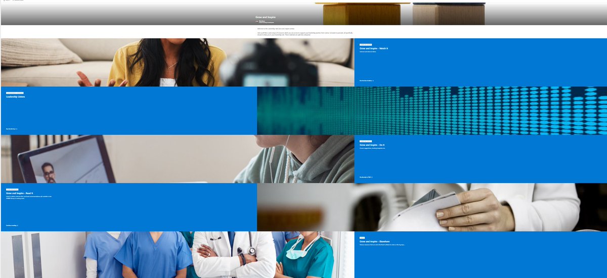 UHMB_LOD's tweet photo. UHMB Leaders - take a look at the new Leadership Hub on the intranet. Access interesting learning materials & our community of Practice to share learning. We're always adding new things, the Grow & Inspire section in particular. #LeadershipMatters #MovingForwardsTogether https://t.co/EaYIpKh1ei