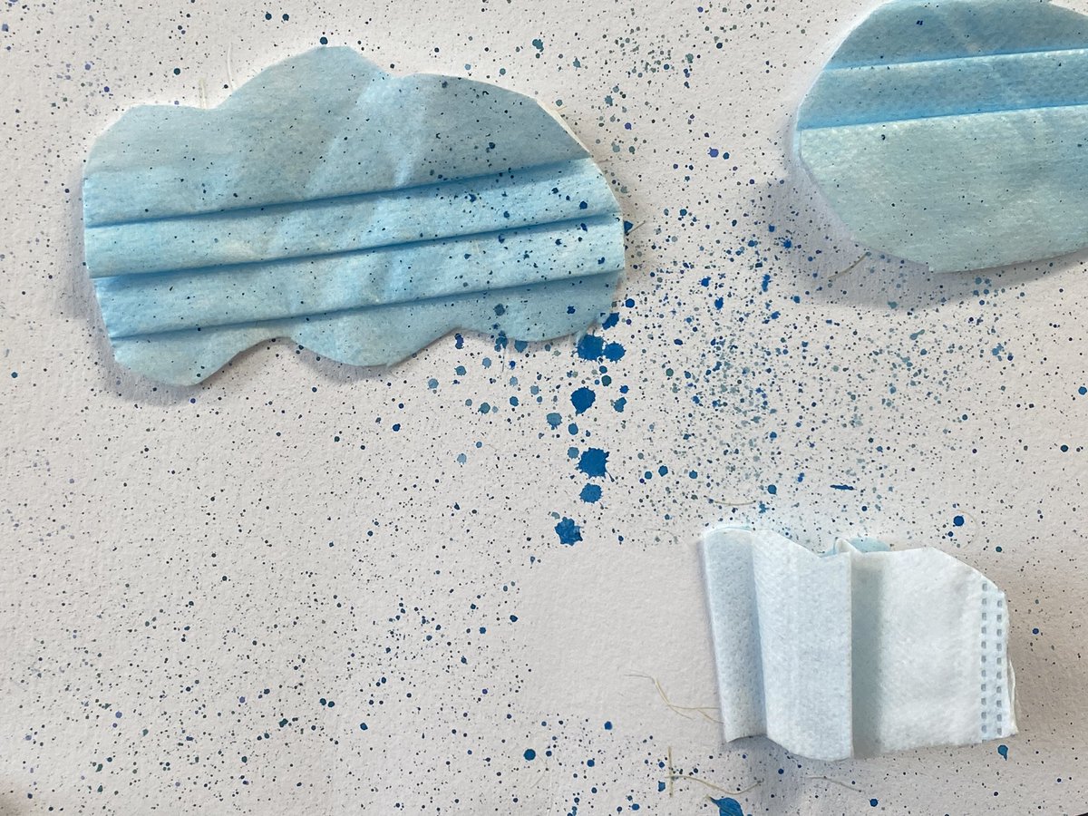 davecaleb's tweet photo. A beautiful display in @maifaf’s grade 1 class at #uwcsea_east using various mediums like card, paint and even old masks for the clouds. #MotherEarth #uwcsea #uwclearn https://t.co/AmCQcssc9X