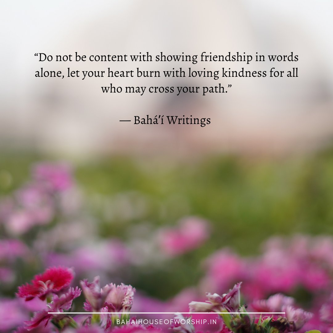 “Do not be content with showing friendship in words alone, let your heart burn with loving kindness for all who may cross your path.”
— Baháʼí Writings
#Ridvan #MostGreatFestival #BahaiHouseofWorship #BahaiFaith #BahaiLotusTemple #LotusTemple #Kindness #Friendship #LovingKindness