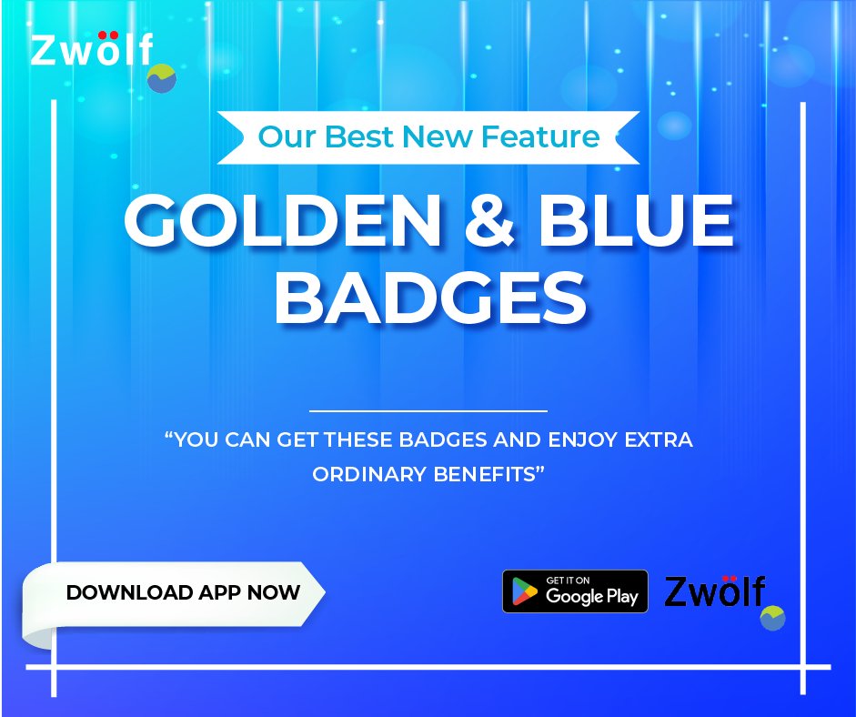 ZwolfApp's tweet photo. Now, we have verified badges for both regular users and businesses. Owning these badges gives you additional benefits and privileges on the app. Stay connected and follow us for more information.
@ZwolfApp
#badges #verifiedbadge #BlueTick #zwolfapp #socialmediaapp https://t.co/FcgRtD0B5U