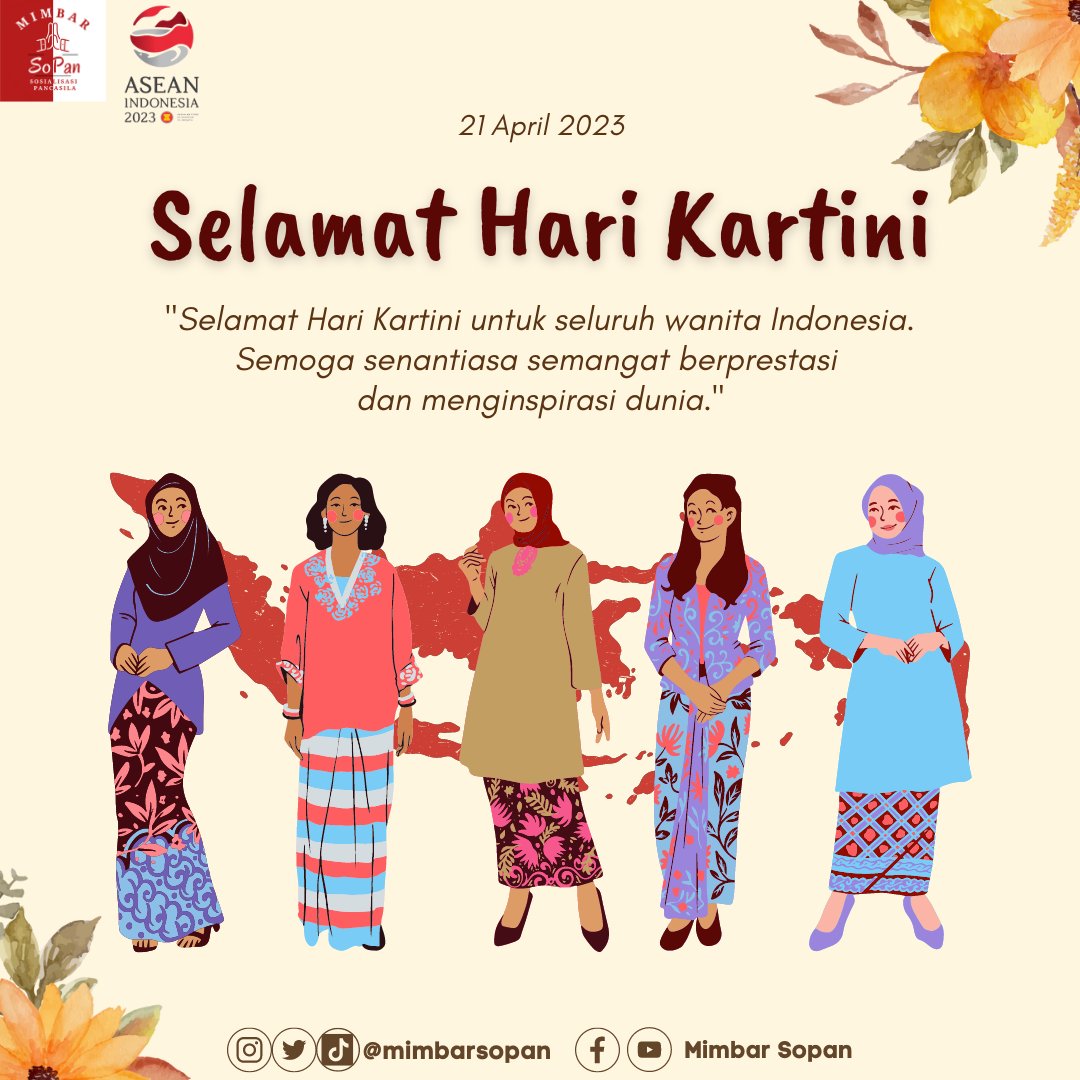 Selamat Hari Kartini bagi seluruh wanita Indonesia💫
Gapai cita-citamu seperti langit yang tinggi, karena semangat Kartini muda akan selalu lebih baik daripada sebelumnya dan itu akan selalu ada di hati Wanita Indonesia 🥰
Selamat menginspirasi...

#kartini #BPIP