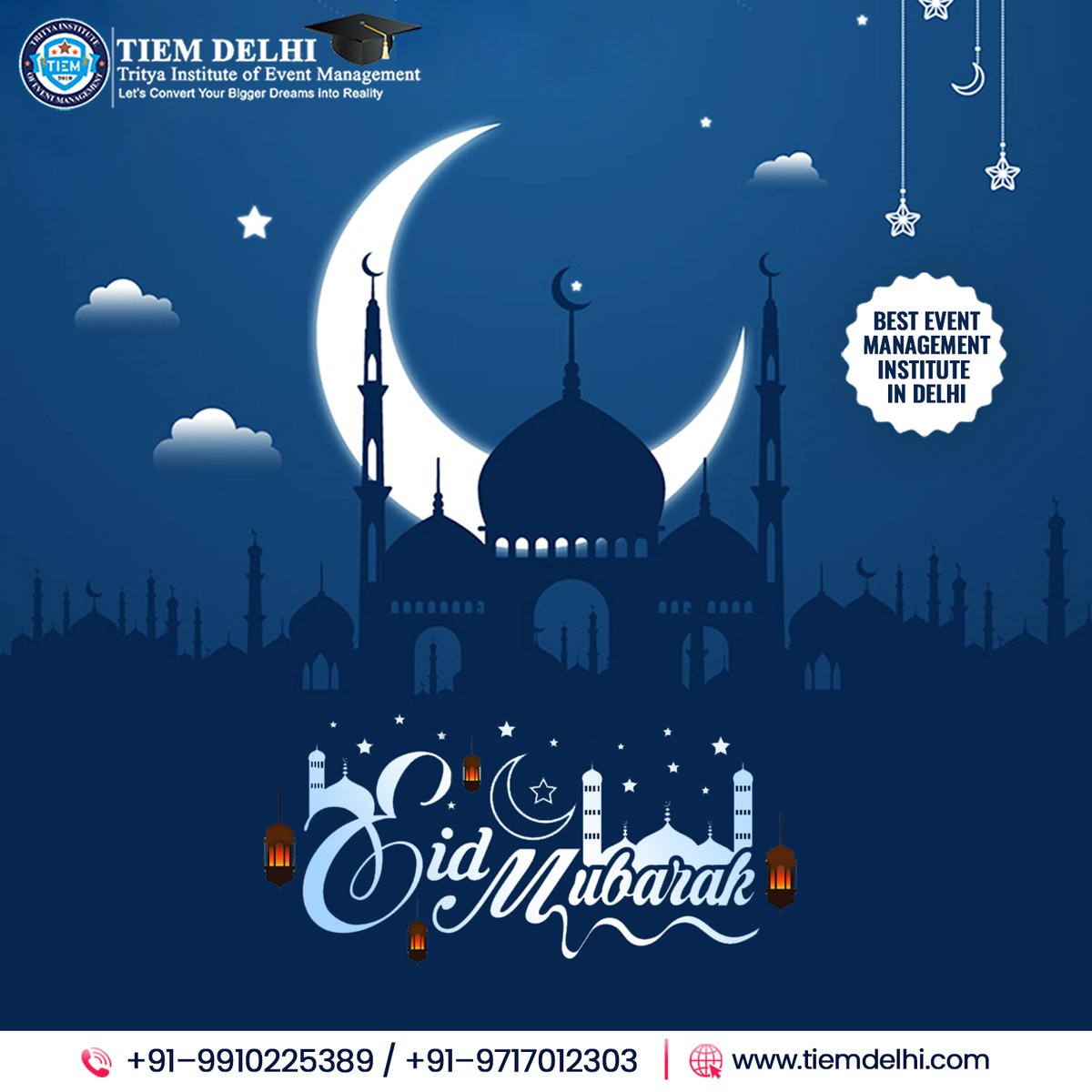 On this holy festival, wishing you a day filled with lots of laughter and happy moments. 
Eid Mubarak to all!
.
.
.
.
.
.
.
.
#eid #eidmubarak #love #ramadan #eidmubarak2023 #EventManagement #PGProgram #ApplyNow #BecomeALeader #HandsOnExperience #eventmanagement #eventplanning