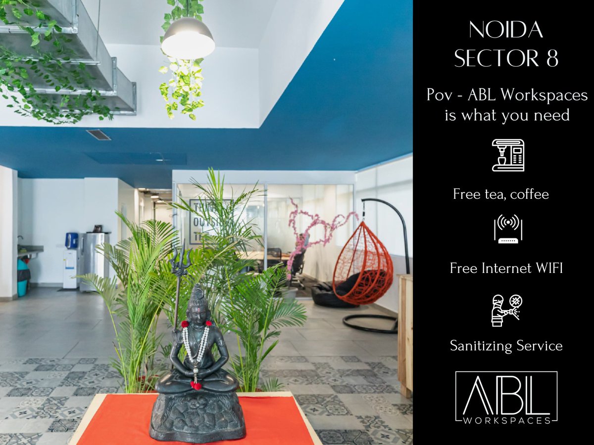 ABLWorkspaces's tweet image. Pov- 𝗔𝗕𝗟 𝗪𝗼𝗿𝗸𝘀𝗽𝗮𝗰𝗲𝘀 is what you need!

Come and visit us 𝗔𝗕𝗟 𝗪𝗼𝗿𝗸𝘀𝗽𝗮𝗰𝗲𝘀, 𝗡𝗼𝗶𝗱𝗮 𝘀𝗲𝗰𝘁𝗼𝗿 𝟴

Call us now - +918448440755
.
.
.
#ablworkspaces #coworking #noida #delhincr #coworkingspaces
