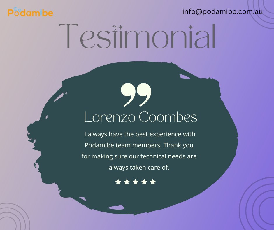 Podamibe constantly ensures that customers receive what they require and the highest satisfaction level.
#clientreview #testimonial #customizeddesign #websitedesign #appdeveloper #ecommercewebsite #systemdesign