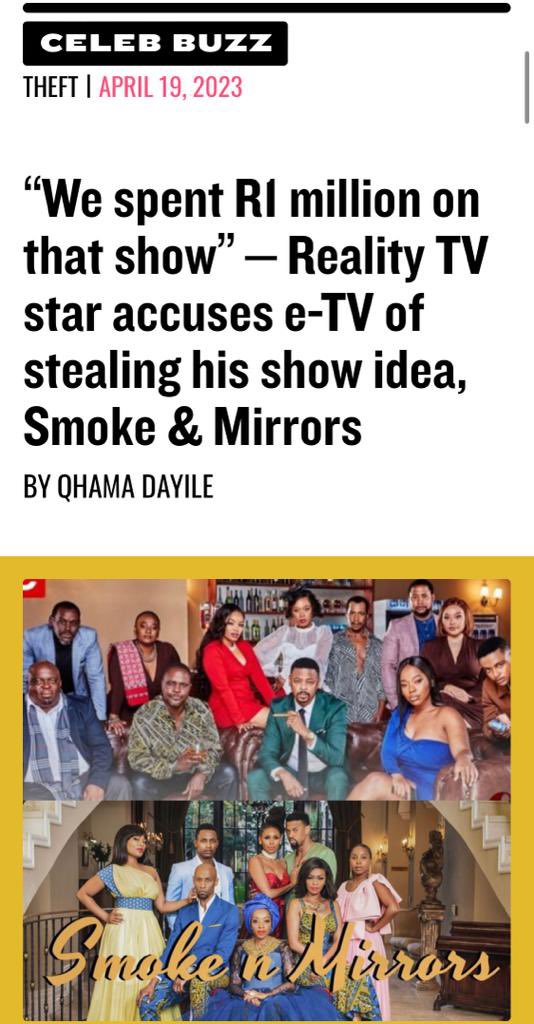 giftxxii's tweet image. Big productions have no shame @etv you’re so wrong for doing this to tebogo Ramokgadi #SmokeAndMirrors #TheBalaFamily #successisbettershared  mr west