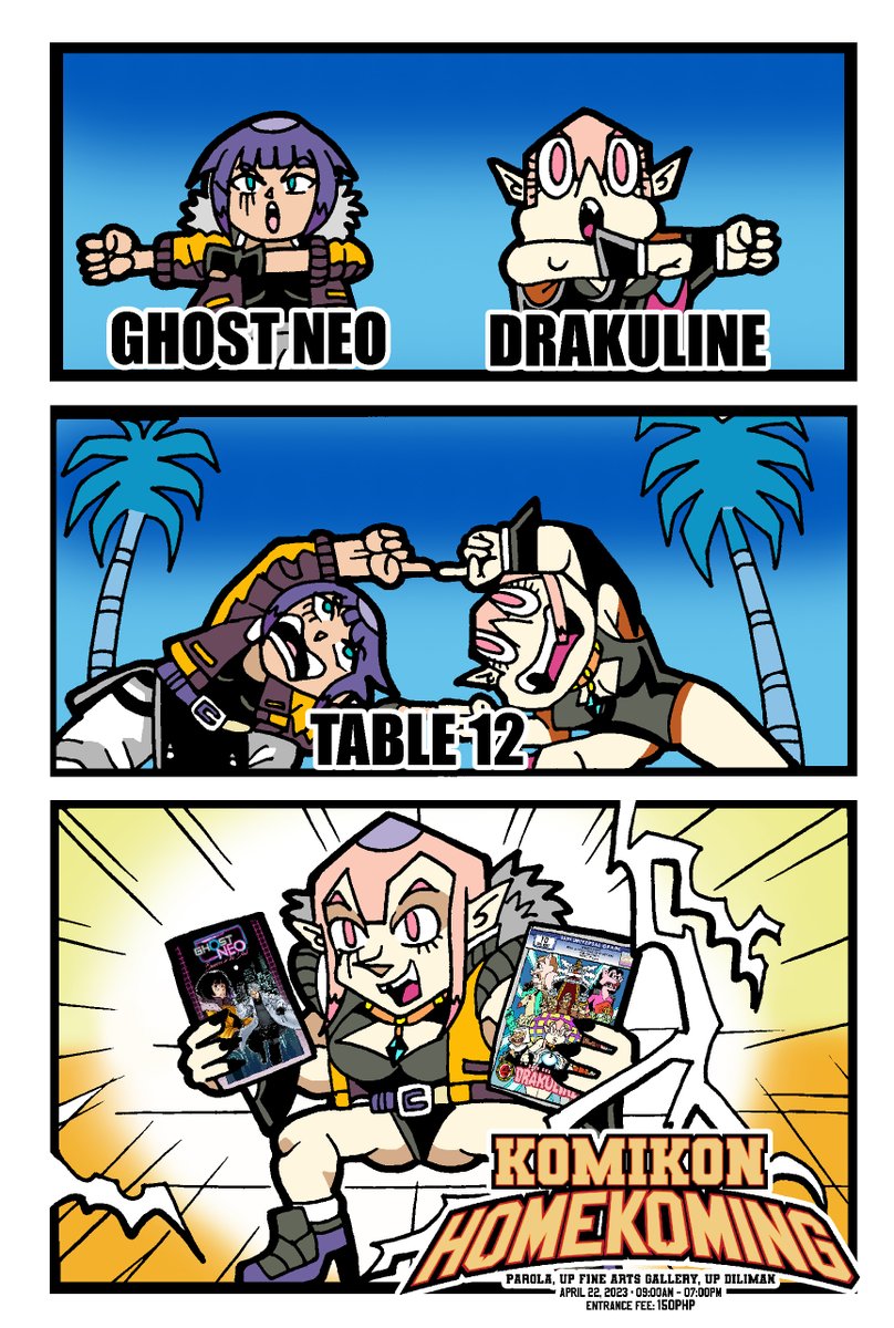 silntsnctmanga's tweet photo. Appropriate komiks for both Dragon boyz and dragon gurlz! Only available at Table 12 this Saturday at #KomikonHomekoming
Come one, come all, and buy everything!
#Drakuline #GhostNeo #HappyLockjaw #SSMSierra #SilentSanctumManga #Komiks #IndieKomik #PinoyKomiks https://t.co/mhR789DqSY
