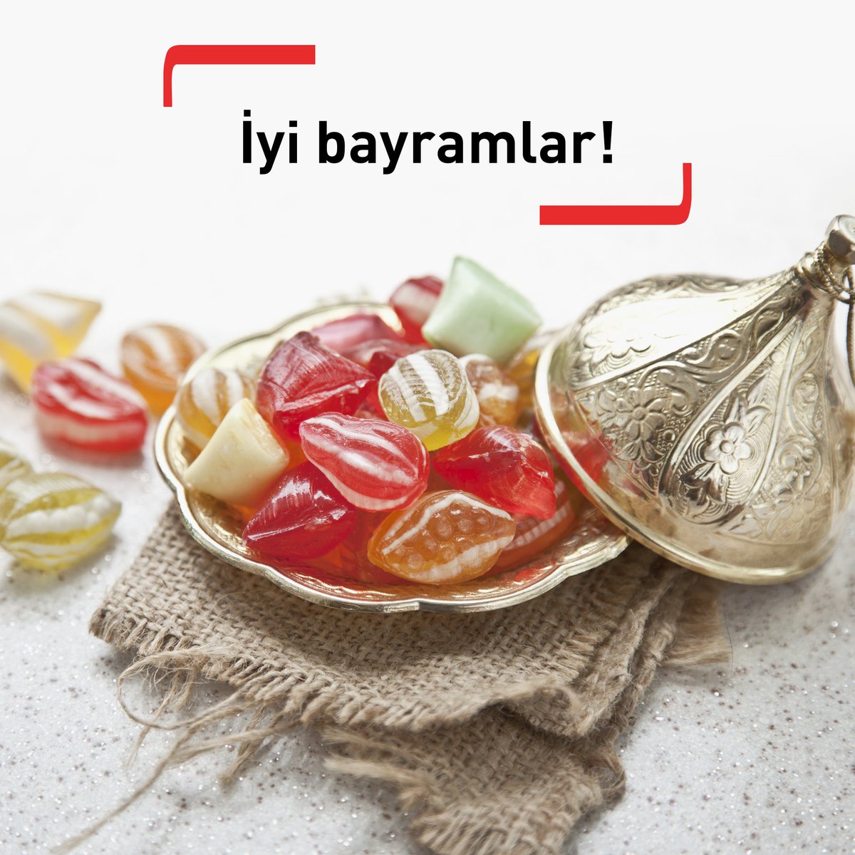 Şeker tadında bir bayram geçirmeniz dileğiyle! #RamazanBayramı