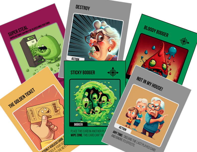 Did you know that boogers serve an important function in our bodies? They help to filter out dirt and bacteria before they enter our respiratory system. 😷 But in our game, boogers are just plain gross and hilarious! Who's ready to play a game of strategy and snot? 🤢 #boardgame