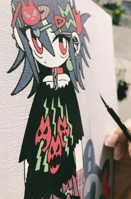 これは朝描いてた絵! 