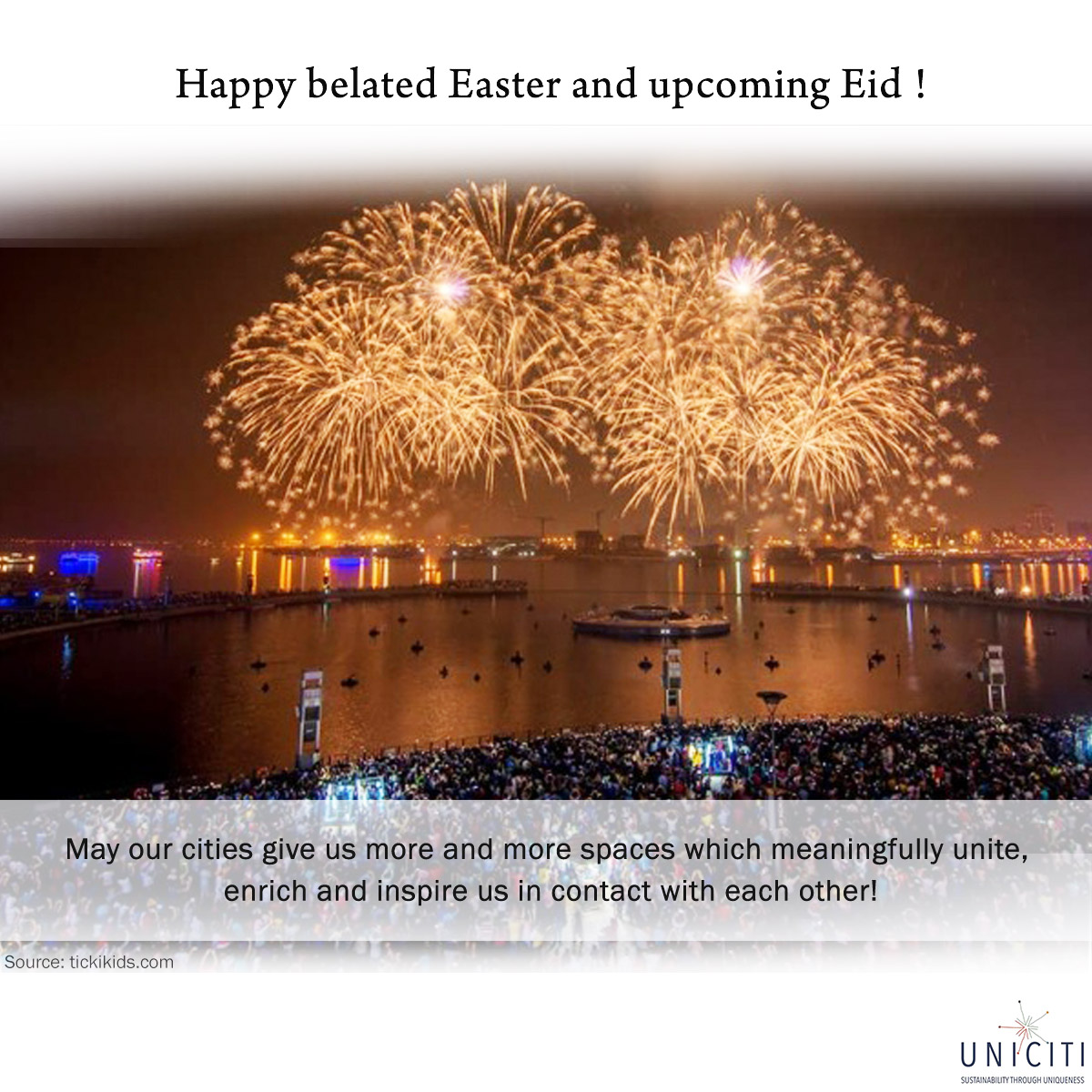 UnicitiOfficial's tweet photo. #Easter was celebrated across the globe. This week, the festival of #Eid is being celebrated in every country. We wish all our colleagues and friends around the world a wonderful time!
#UNICITIofficial #ThirdWayCities #SEHERAsia #UniqueCities https://t.co/afT7s59qX0