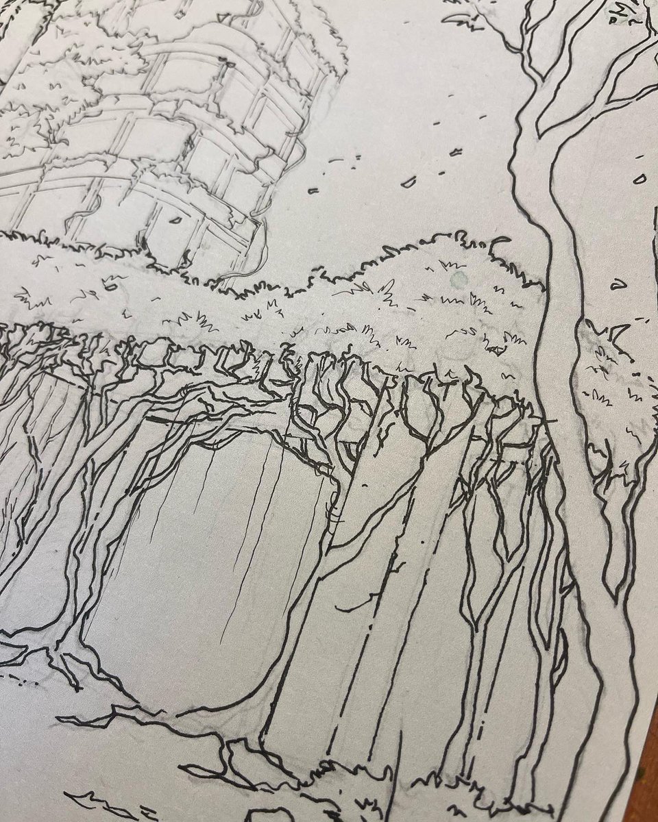 ubisbjorn's tweet photo. Making of The secret blooming nature in the Obsolete City!

#conceptart #conceptdesign #concept #conceptsketch #conceptartist #lostcity #nature #blooming #sketch #sketchdaily #sketchbook #sketcheveryday #handdraw #handdrawing #pendrawing #pencildrawing #bloomingartist https://t.co/RXRAnXPj5s
