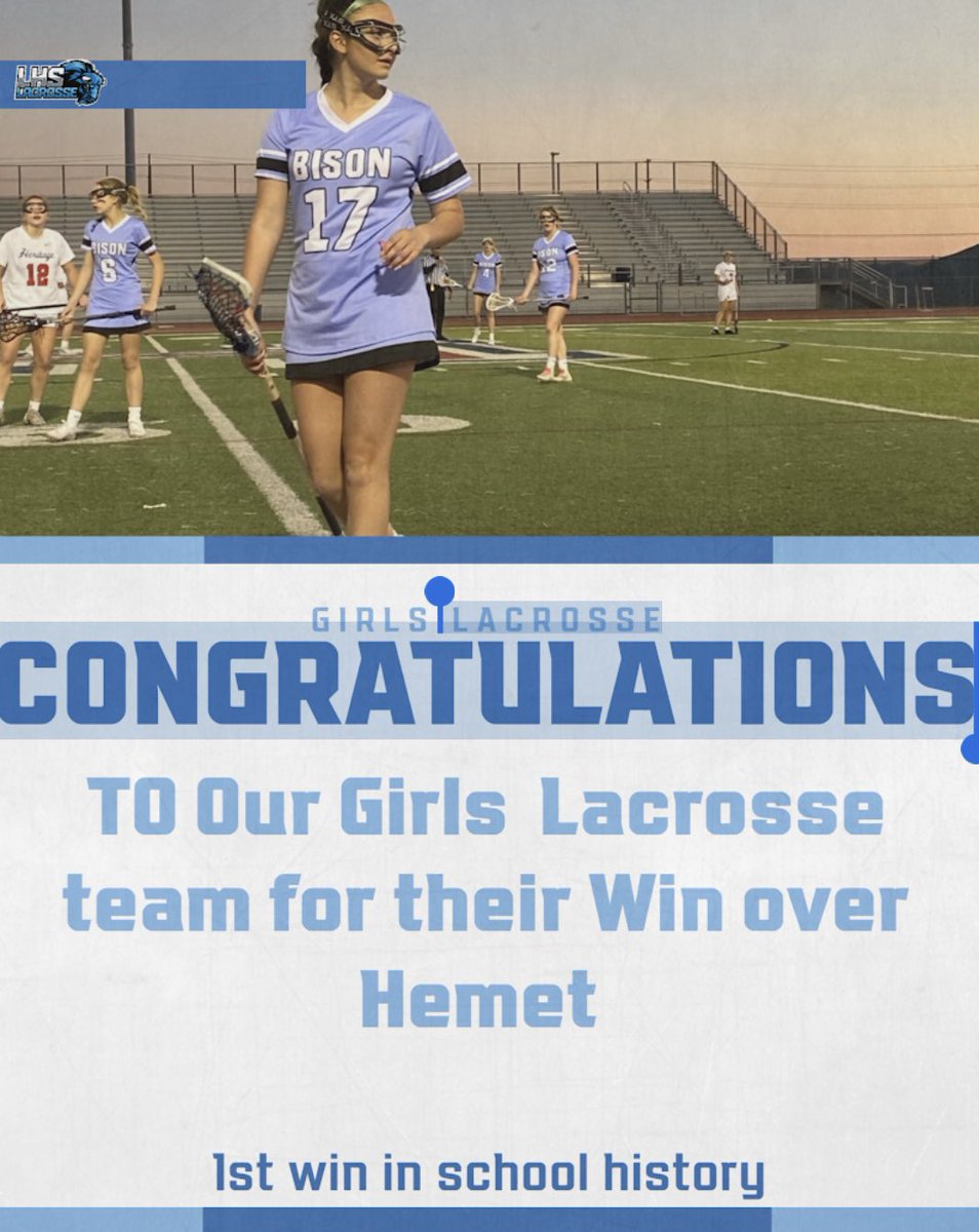 First Lady Bison LAX dub!!! #gobigblue💙🥍 #letsgobison #wearetheherd💙🦬💙🦬