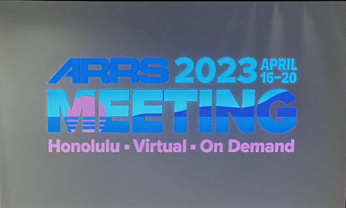 MdPeeyush's tweet photo. Great meeting! Thank you @ARRS_Radiology, @HIConventionCtr https://t.co/Tb7nlGg2Ao