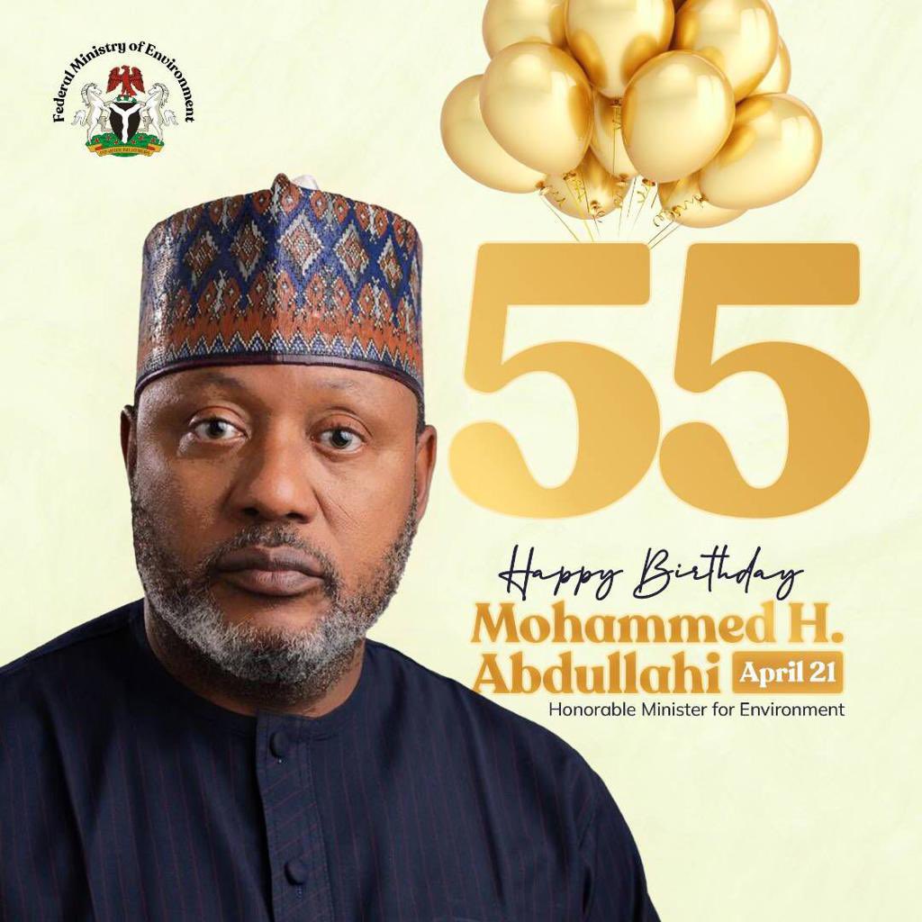 EarthproLtd's tweet photo. Double celebration, Happy birthday and Happy Eid Ul Fitr to our @FMEnvng Minister @MohdHAbdullahi 🙌���

-Prof Babatunde and the entire EarthPro Group wishes you many happy years in great health 🎉🎉 https://t.co/qOiKkdC6cY
