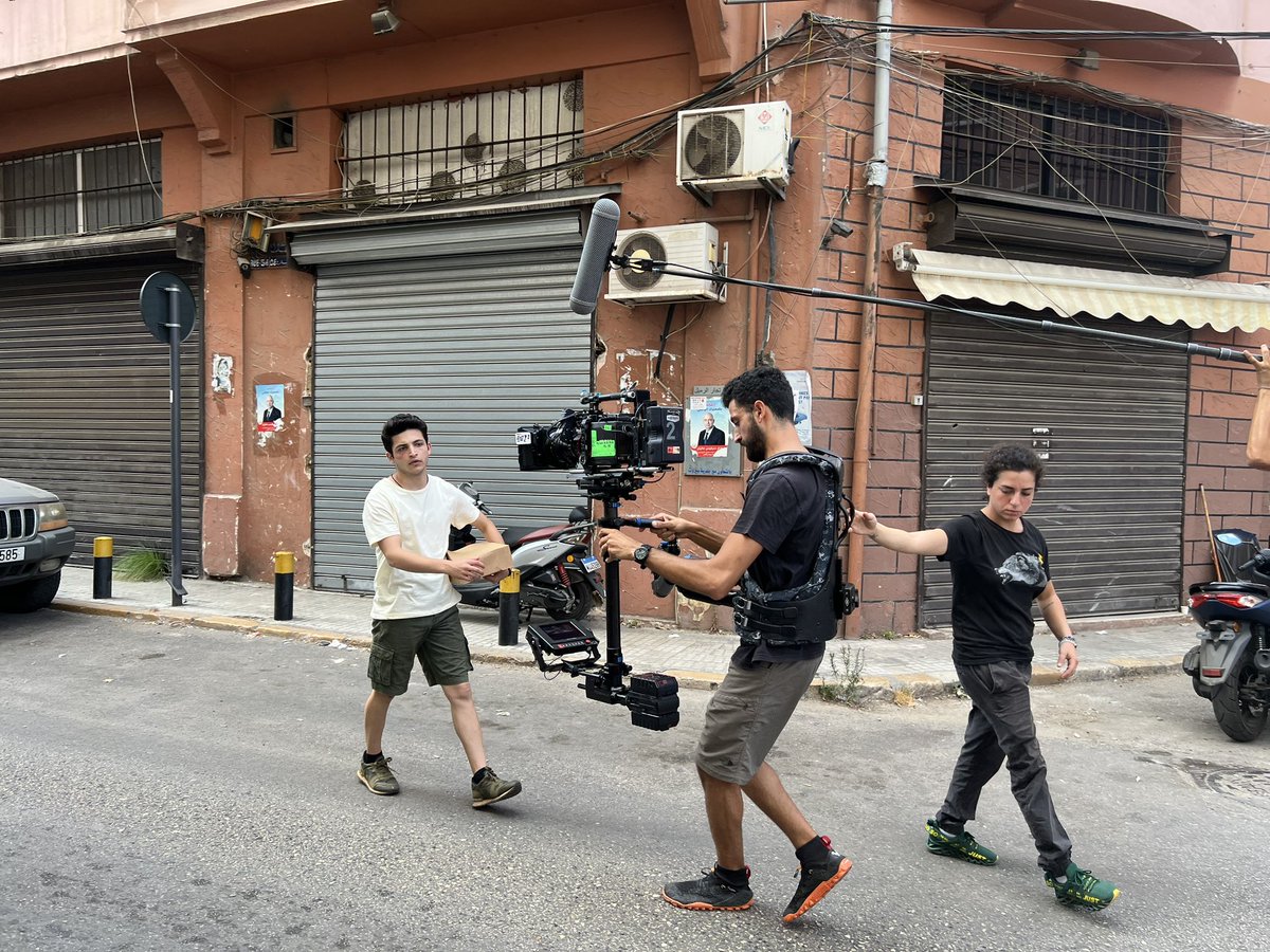ArzeFilm's tweet photo. Day 15: @DiamandAbboud &amp; @BilalHamwi filming on Khalil Badawi &amp; Armenia streets
————————————————————————————————
#ArzéFilm #ArzéMovie #ArzeFilm #ArzeMovie
#فيلم_أرزة #أزرة
@mirashaib 
@samshaib 
@louaykhraish 
@itszeebad https://t.co/UAyWDrDeEE