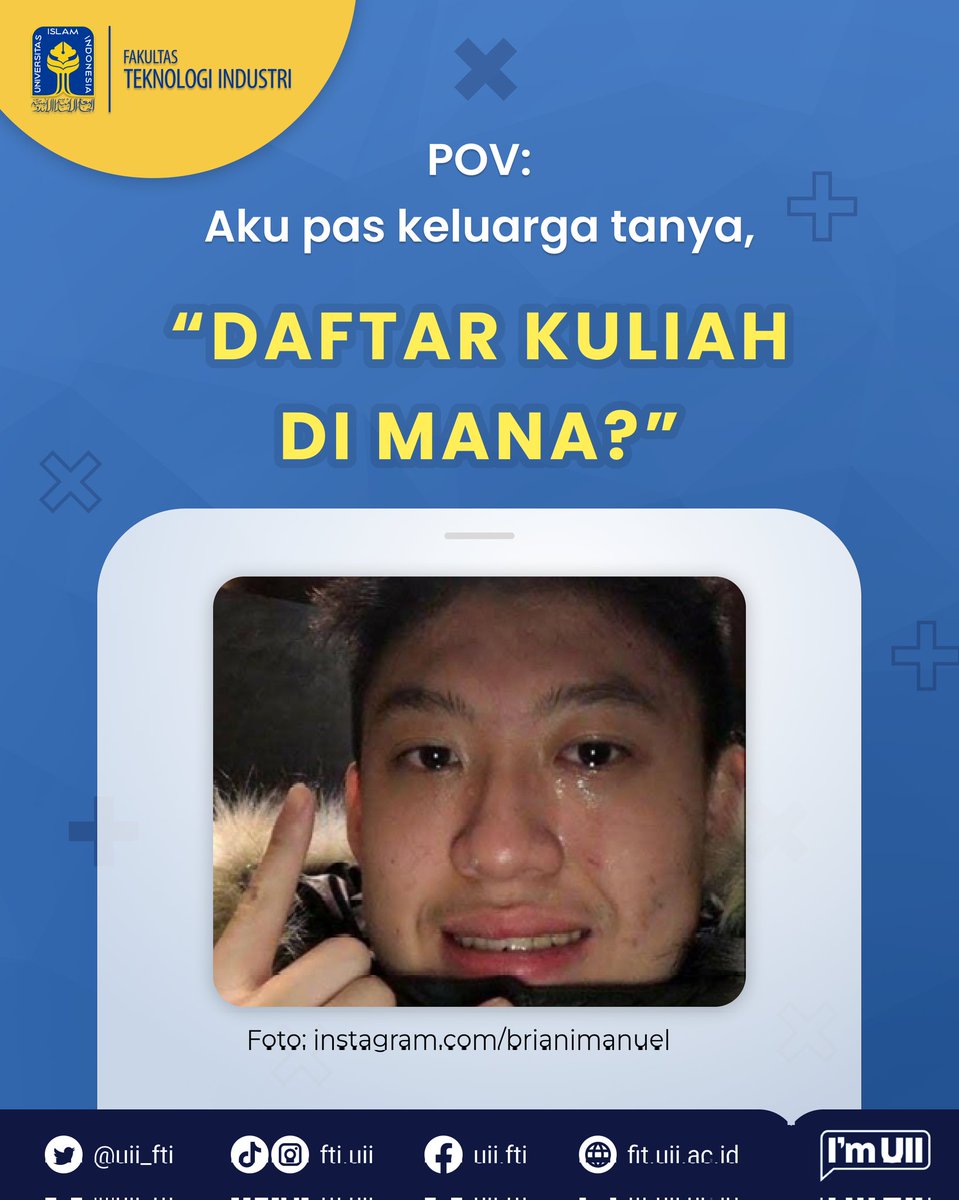 uii_fti's tweet photo. Kira-kira drama pertanyaan apa lagi nihh yang sering ditanyain ke #SobatFTI selain pertanyaan-pertanyaan yang udah #Minefti mention? Komen di kolom komentar yaa!
#Lebaran #MemeLebaran #PertanyaanLebaran #PMBUII #IdulFitri #IdulFitri1444H #IdulFitri2023 #Lebaran2023 https://t.co/PM0u74J9B0