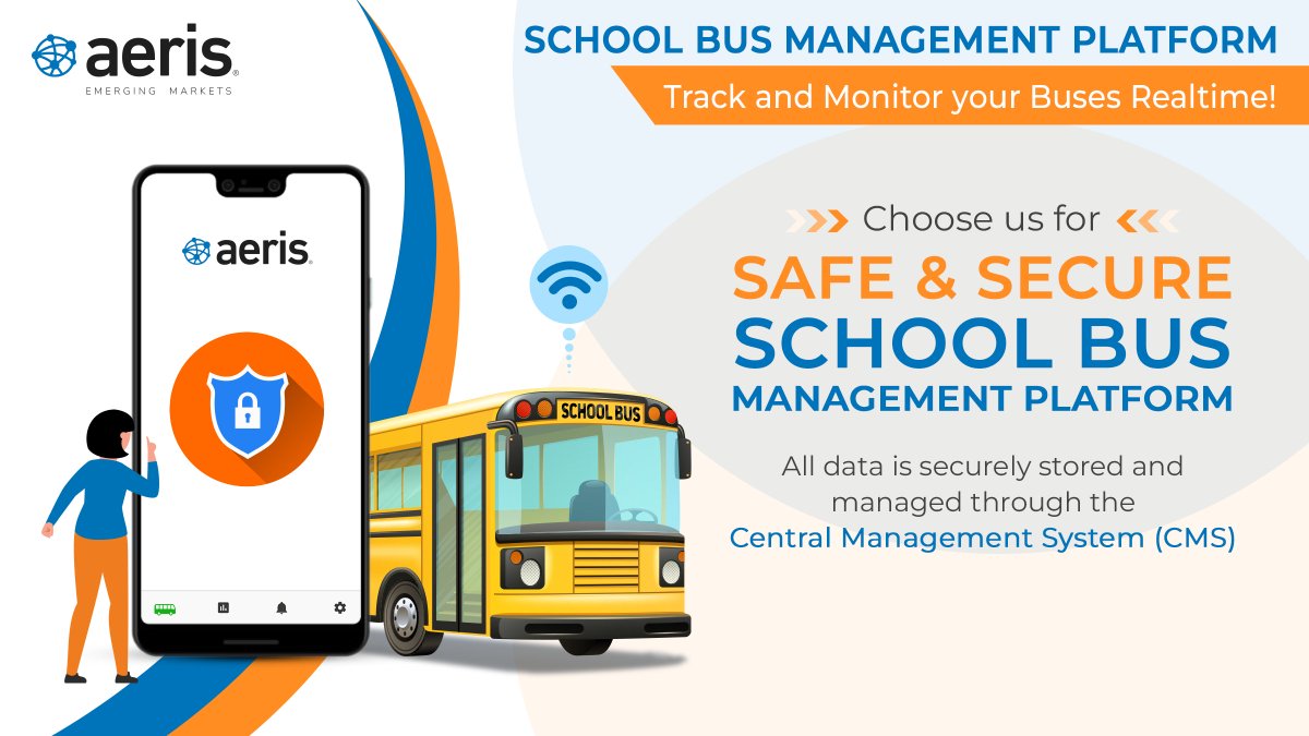 Aeris_EM's tweet photo. At Aeris, we understand that privacy is a top concern for parents. With our IoT-based School Bus Management platform, you can rest assured that your child's data is completely secure, and the contact information of the parents is kept private.
#SchoolBusManagement #BusManagement https://t.co/6KTlTGM5nx
