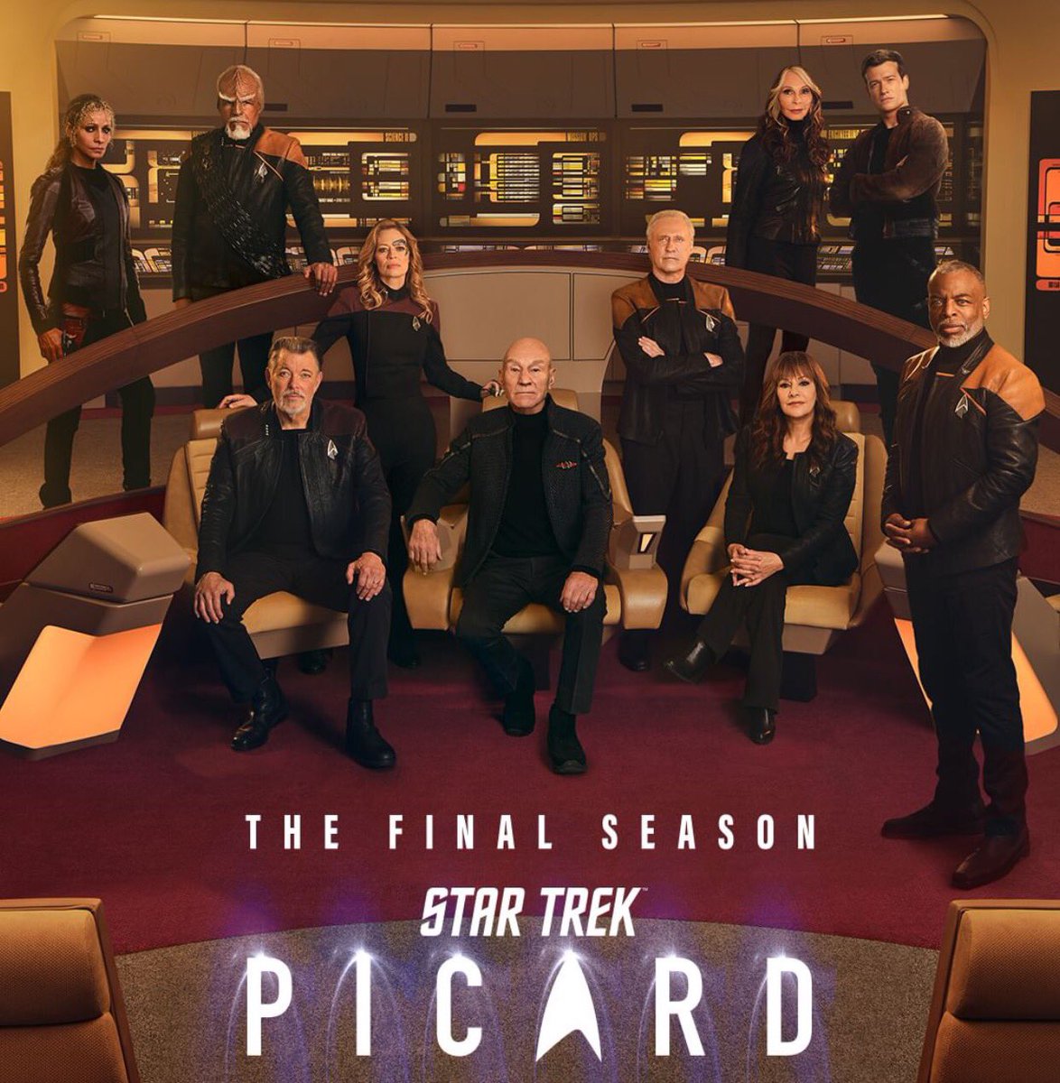 Calidemodegal's tweet photo. Just watched the series finale of #StarTrekPicard and I’m here balling 😭 I absolutely loved the reboot and I hope we get another spin-off🤞🏼 Bravo and thank you!!👏🏼 #trekkieforlife 🖖🏼@SirPatStew @jonathansfrakes @gates_mcfadden @levarburton @BrentSpiner @akaWorf   #marinasirtis https://t.co/9cTvFDi4Hr