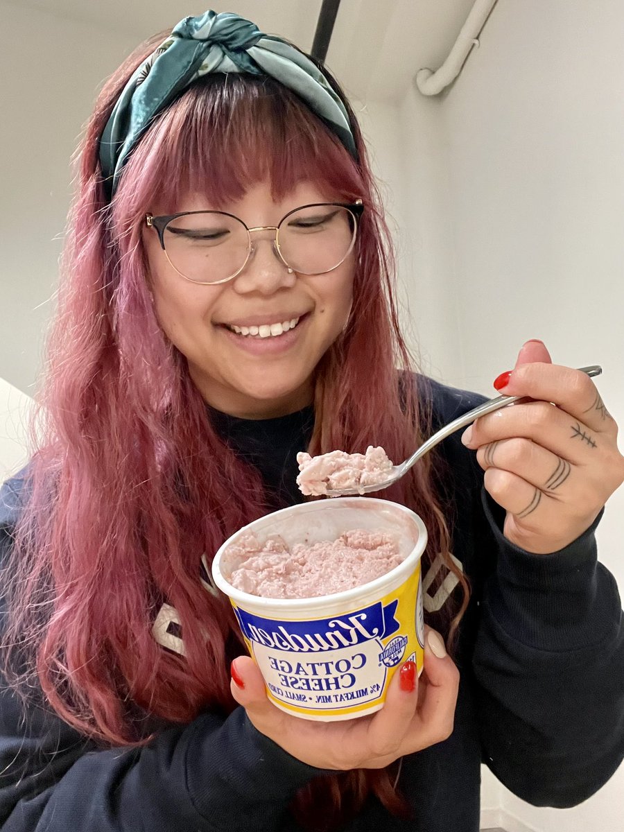 Stella😈 on Twitter "So I made that infamous tiktok cottage cheese ice cream (blend cottage