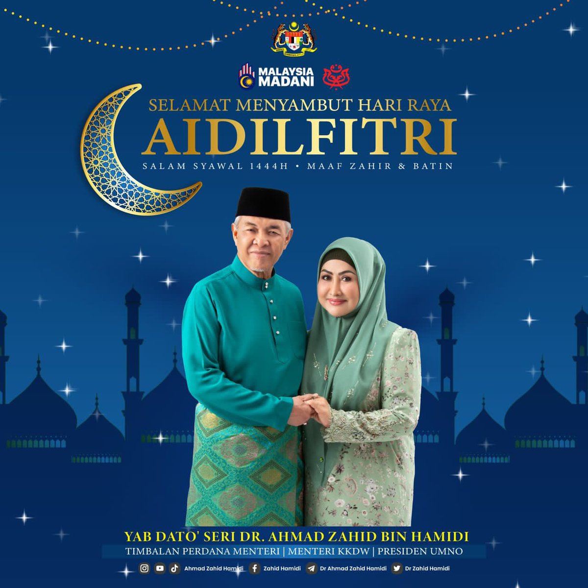Razlan (@razlanrafii) on Twitter photo Selamat Hari Raya .. Maaf Zahir San Batin β¦
<a href="/DrZahidHamidi/">Ahmad Zahid Hamidi</a>
#TimbalanPerdanaMenteri
#KerajaanPerpaduan
#UMNO
#Madani Selamat Hari Raya .. Maaf Zahir San Batin β¦
<a href="/DrZahidHamidi/">Ahmad Zahid Hamidi</a>
#TimbalanPerdanaMenteri
#KerajaanPerpaduan
#UMNO
#Madani