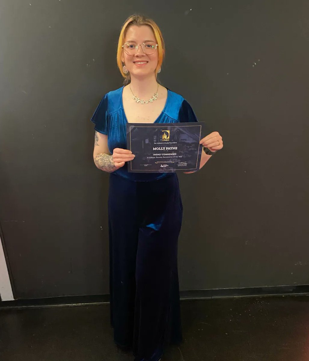 Huge thank you to those who nominated our President and Education Secretary for Academic Society Personality of the Year!! A fabulous evening was had at @lincolnSU #WeAreLincoln Awards, with our President achieving Highly Commended! 🎉

#ulsu #uolnursing #universityoflincoln