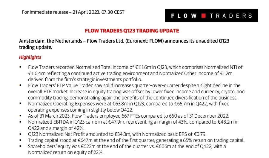 BeuvingJordy's tweet image. 📈 Trading Update FlowTraders staat online 👇 
$FLOW #FlowTraders flowtraders.com/investors/pres…