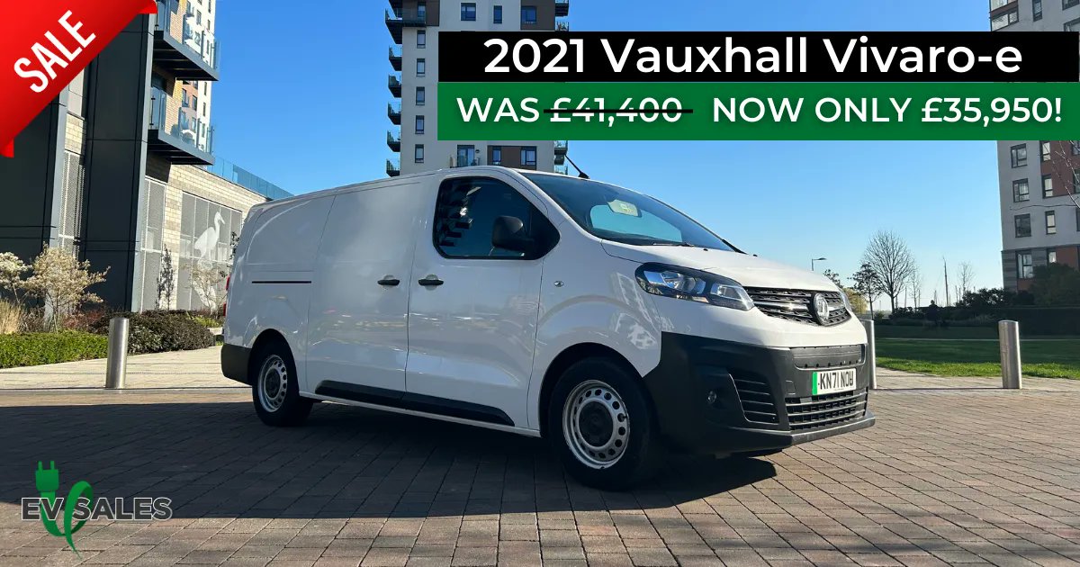 2021 Vauxhall Vivaro-e - 15,485  miles on the clock!
WAS: £41,400 NOW ONLY £35,950!
Arrange a viewing today: buff.ly/3UxtPZu 
#electricvan #forsale #vanforsale #kent #kentbusiness