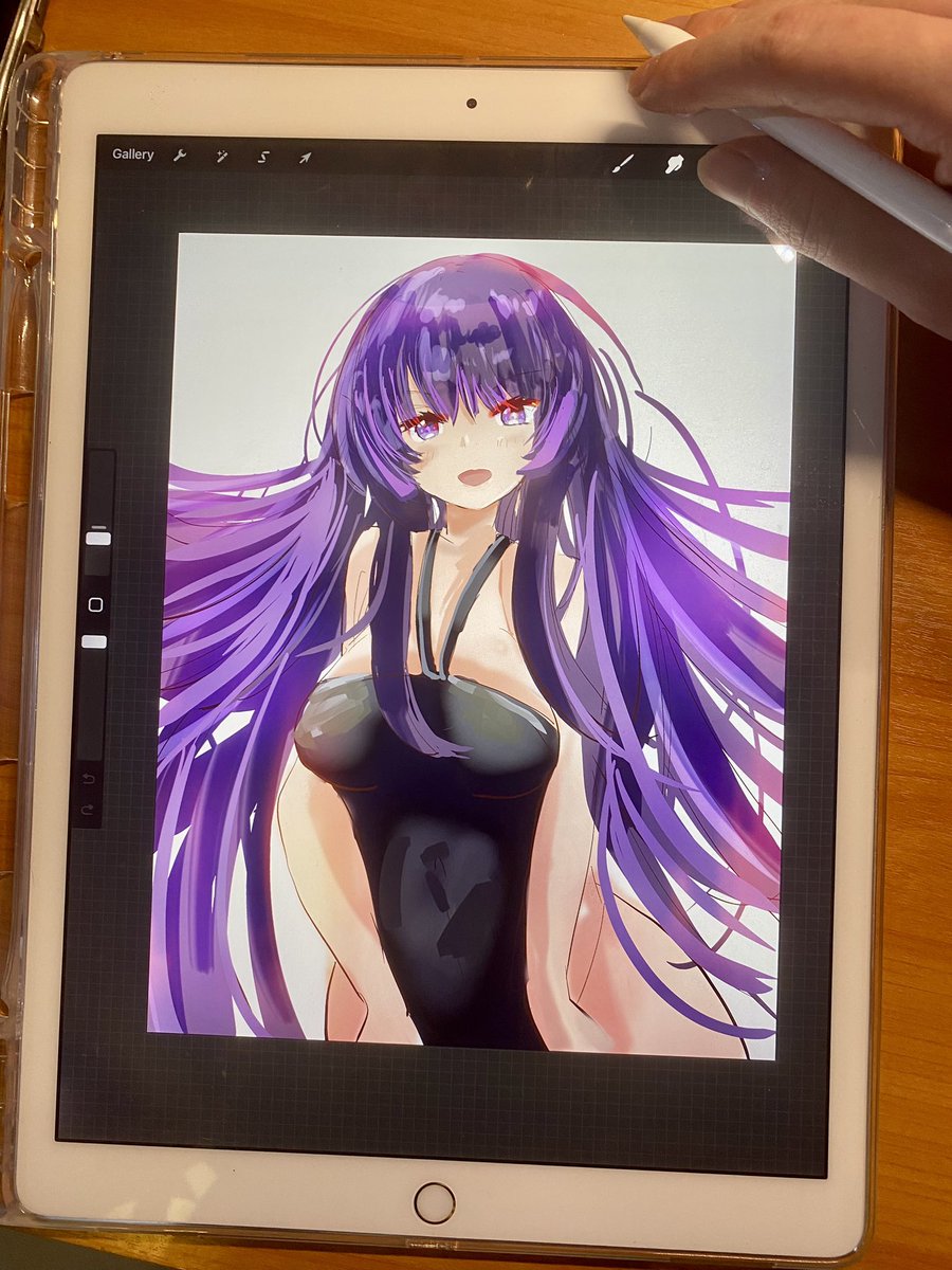 雷電様を描いています。
水着と笑顔で何か萌えますね！

よろしくお願いします！

 #絵描きさんと繋がりたい  #三億アカウントの中から私を発掘してください  #春の創作クラスタフォロー祭り  #イラスト　#原神イラスト