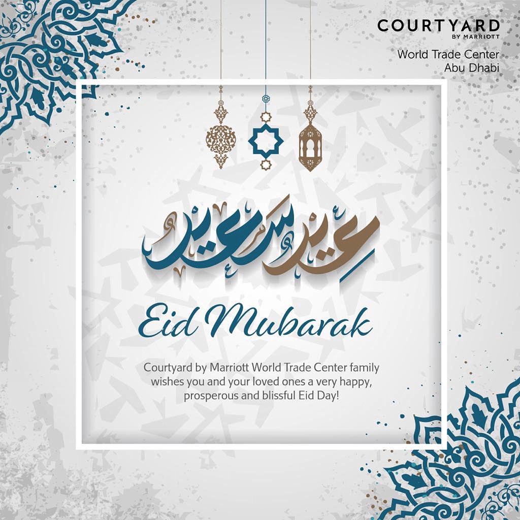 CourtyardAUH's tweet photo. May this Eid al-Fitr bring loads of joy and good health to you and your family. Eid Mubarak! ✨🌙

#eidmubarak #courtyardbymarriott #courtyardwtc #marriottbonvoy #abudhabi https://t.co/owOrjCNds2