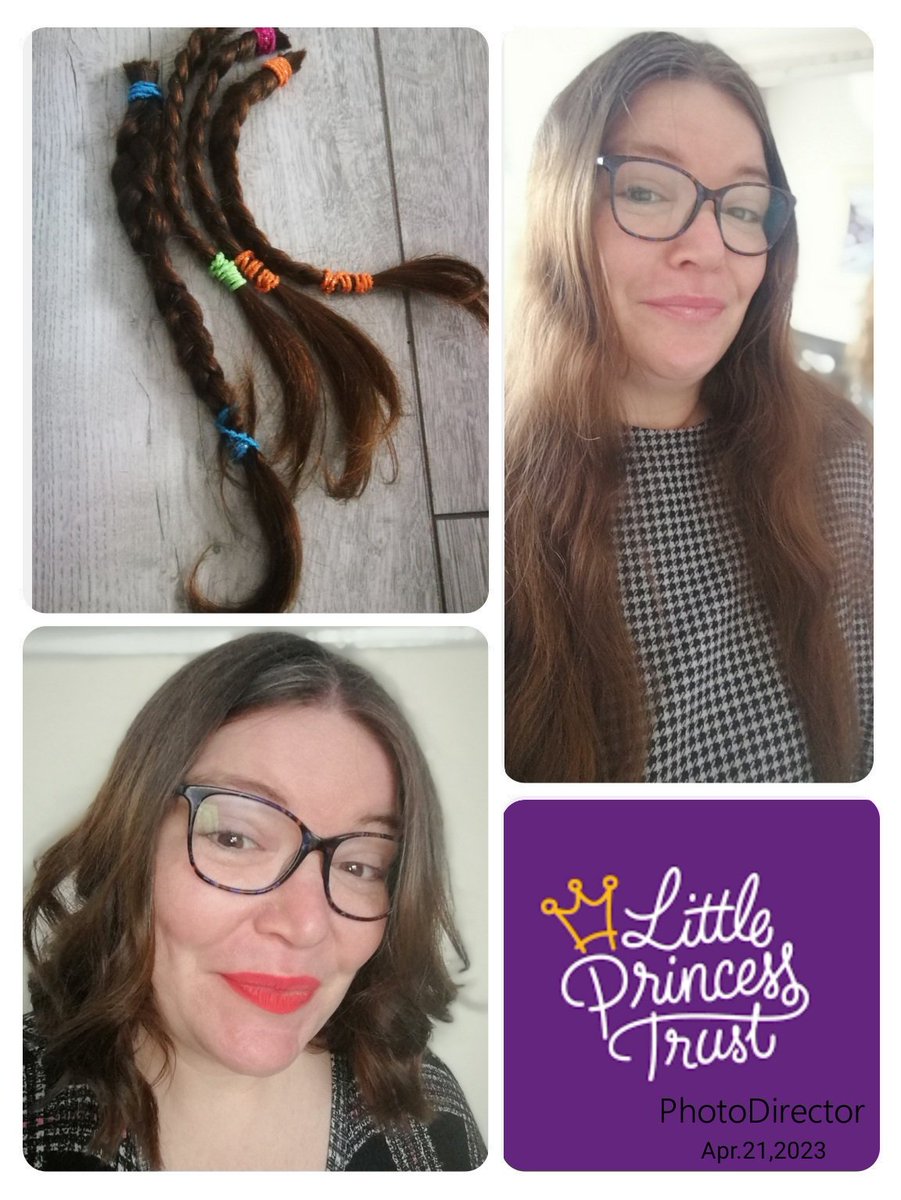Celebrating my birthday by lobbing 13 inches off my hair for <a href="/LPTrustUK/">Little Princess Trust</a> 💜 #hairdonation #haircut #bobbedhair #hairbob #hairstyles #hairstyle #newlook