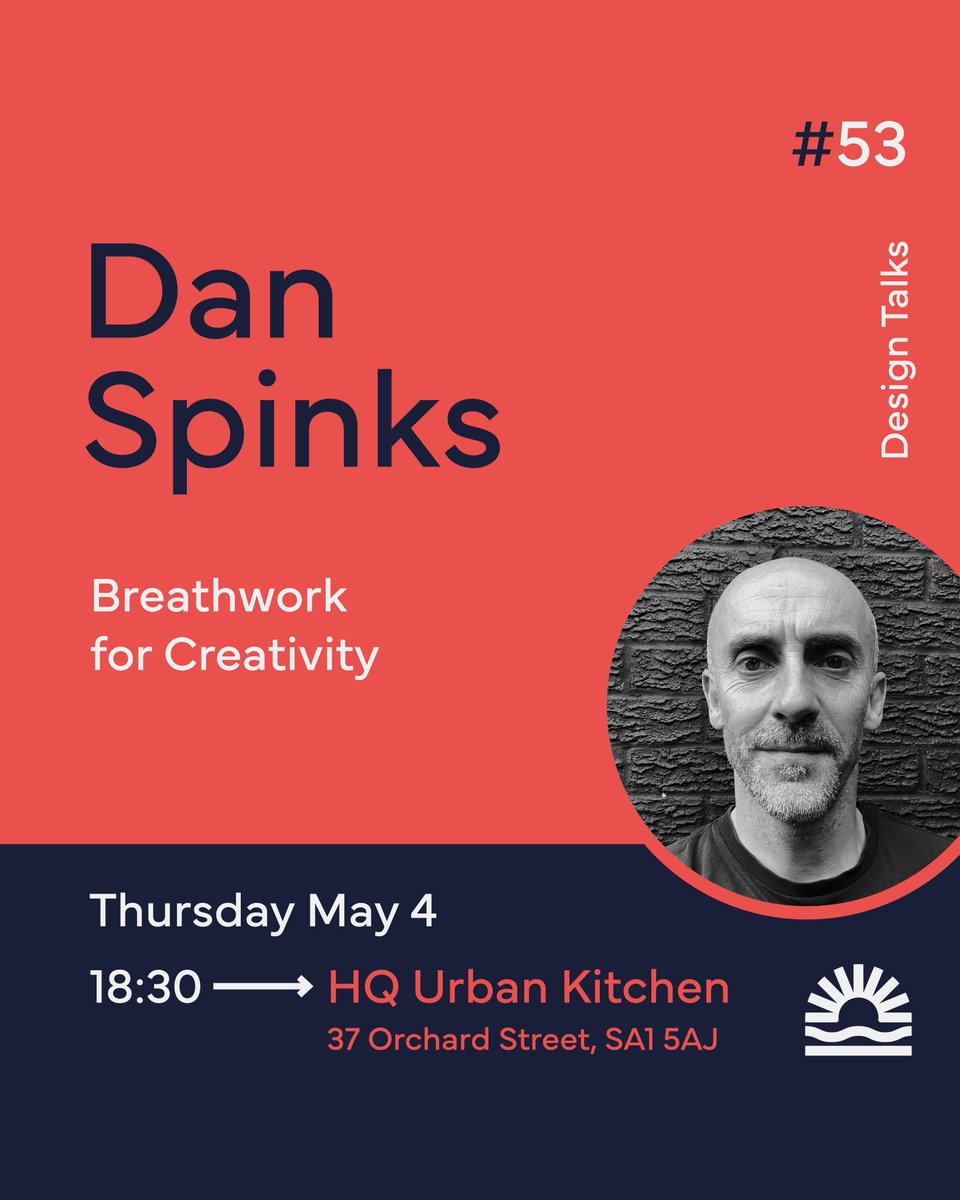 Next Event: We are joined by Dan Spinks, a graphic designer and XPT performance breath coach who will be talking breathwork for creativity.

Come join us and our creative community at HQ Urban Kitchen!

Grab a free ticket:
eventbrite.co.uk/e/design-swans…