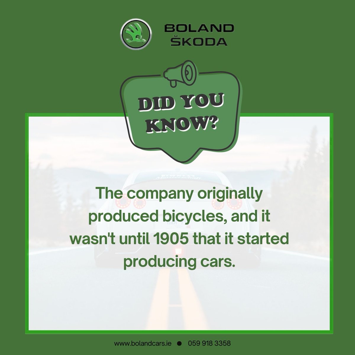 #DidYouKnow #skodaireland #countycarlow #bolandcarlow #bolandskodacarlow #simplyclever #BolandCarlowClearance #BolandCarlow #IrelandCarSale #CarlowCarBonanza #SaveBigAtBoland #UsedCarSale #usedcar #carsalealert