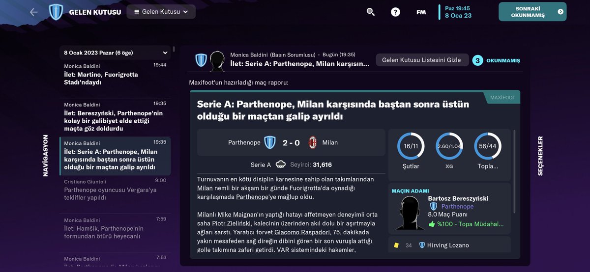 Football Manager 2023 Arcade telefon versiyonu inanılmaz güzel iş yapmışlar. Bilgisayardan daha hızlı akıyor ve bilgisayarda ki özellikleri ile birebir aynı. #Fm2023 #FootballManager