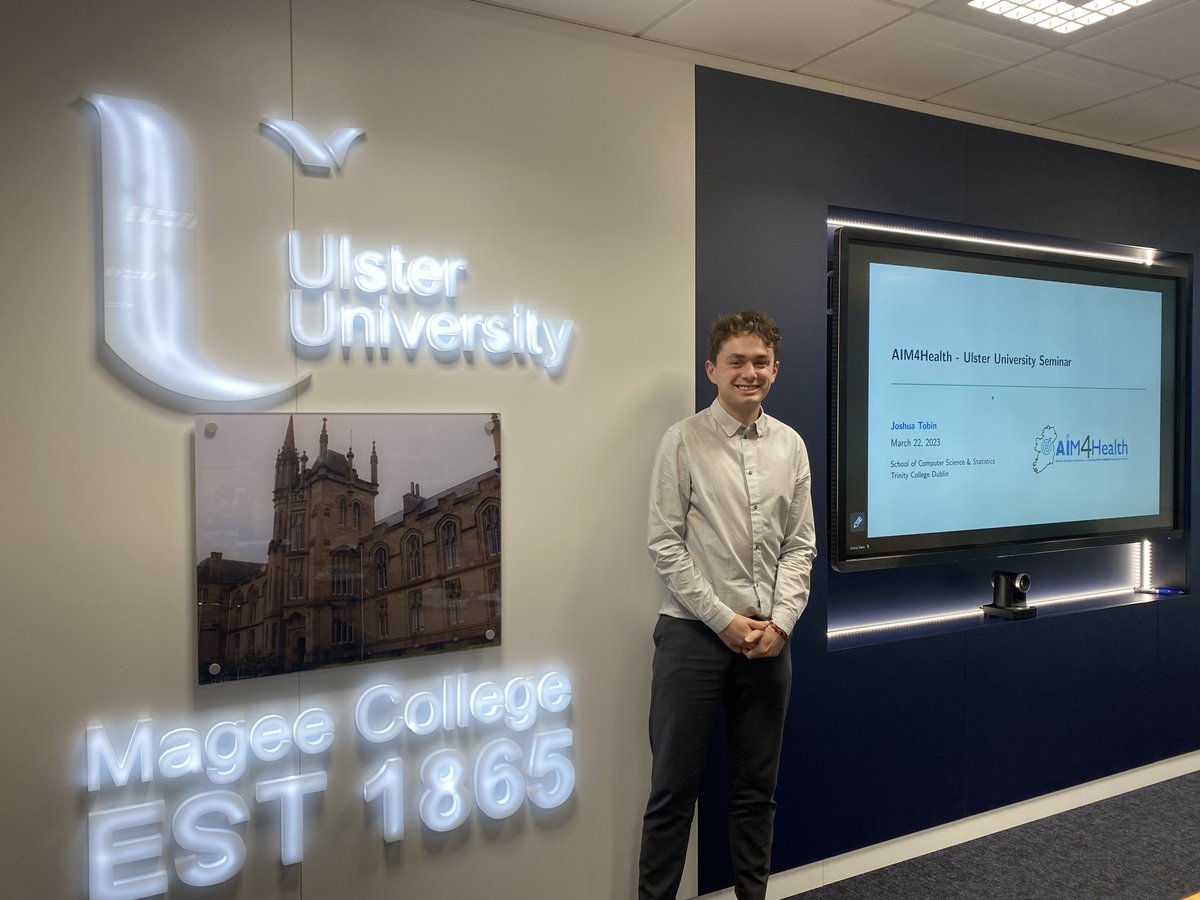 Joshua @jshtbn presents current findings for
<a href="/AIM4Hlth/">AIM4HEALTH</a> <a href="/UlsterCompEng/">Ulster Uni SCEIS</a> <a href="/UlsterUni/">Ulster University</a>
<a href="/JohnnyDontTweet/">Jonathan Wallace</a> <a href="/NICHE_ULSTER/">NICHE</a> <a href="/hea_irl/">HEA</a> 
#MentalHealthMatters #ai