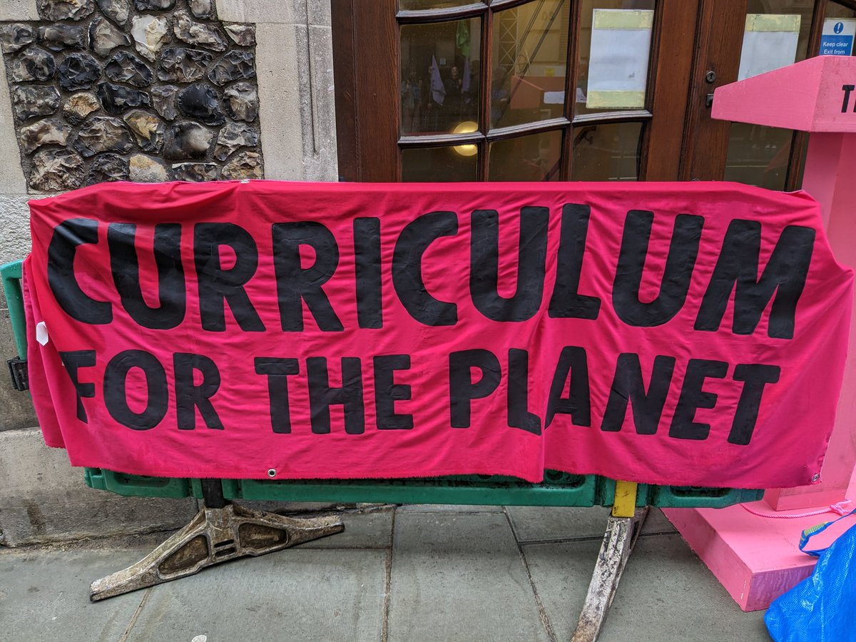CathLowther's tweet photo. Here for #TheBigOne at @educationgovuk 
#UniteToSurvive #ClimateEmergency 
@AEPsychologists @alialway01 https://t.co/nO2Chd9UfY