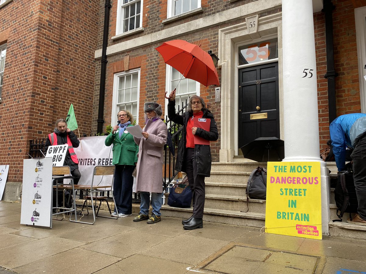 xrplymouth's tweet photo. Here Jessica from #MPWatch speaking about what goes on in this building #Lobbying & #ThinkTanks where the supper rich come to get the law changed in their favour. https://t.co/S0uuzbs7r7