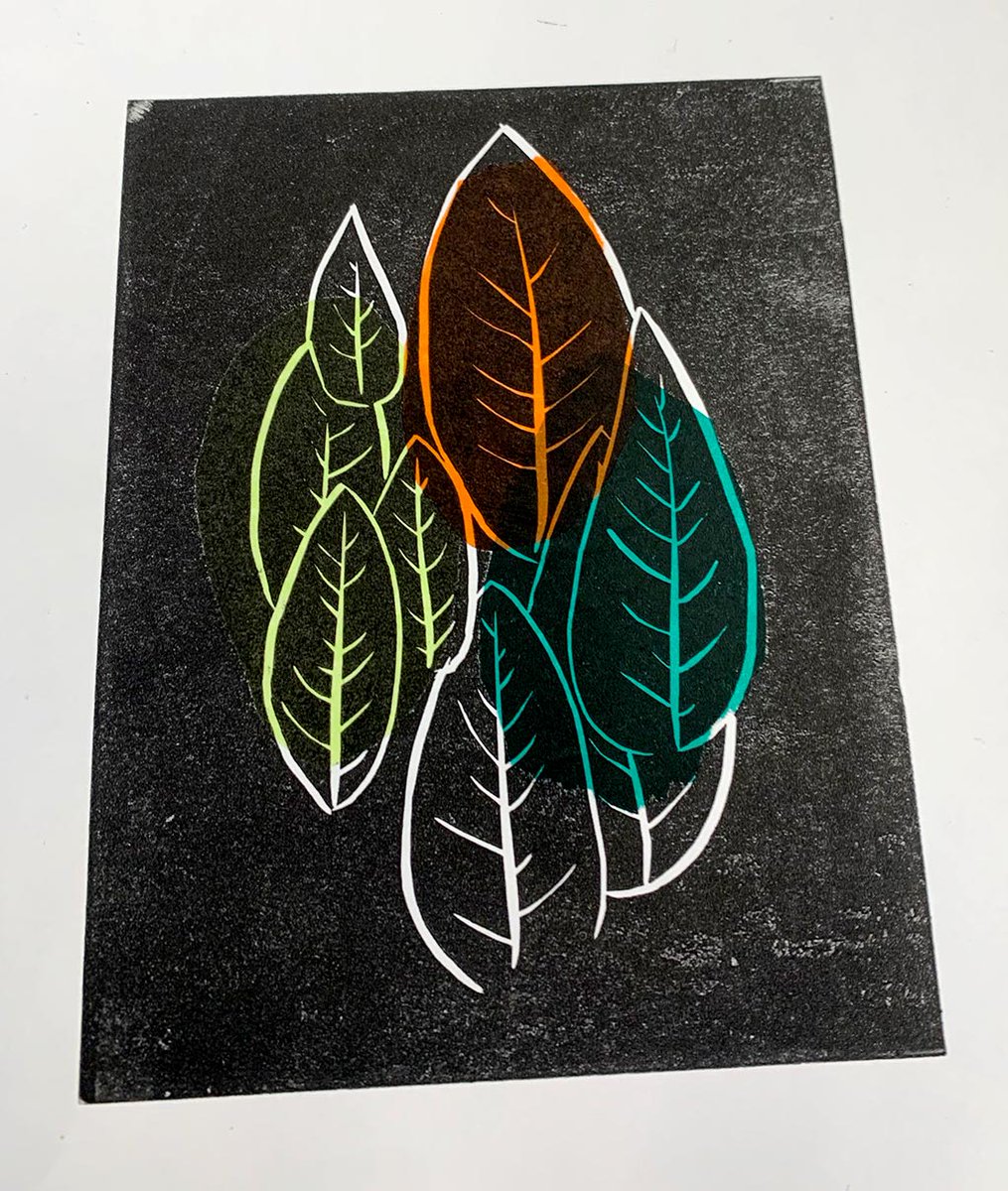 CoventryGDMA's tweet photo. Highlights from semester 2 @coventry_print_studio 
Exploring lino cut printmaking and chine collé. Part 2 of a packaging design workshop. https://t.co/S3nykpPPjU