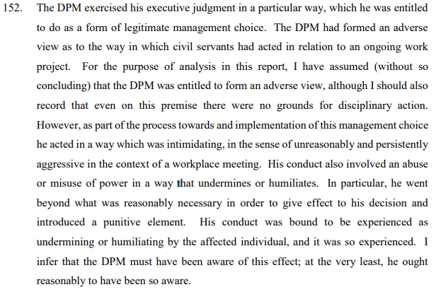 PolitlcsUK's tweet image. 🚨 | BREAKING: Dominic Raab acted "in a way which was intimidating, in the sense of unreasonably and persistently aggressive in the context of a workplace meeting."

"His conduct also involved an abuse or misuse of power in a way that undermines or humiliates."