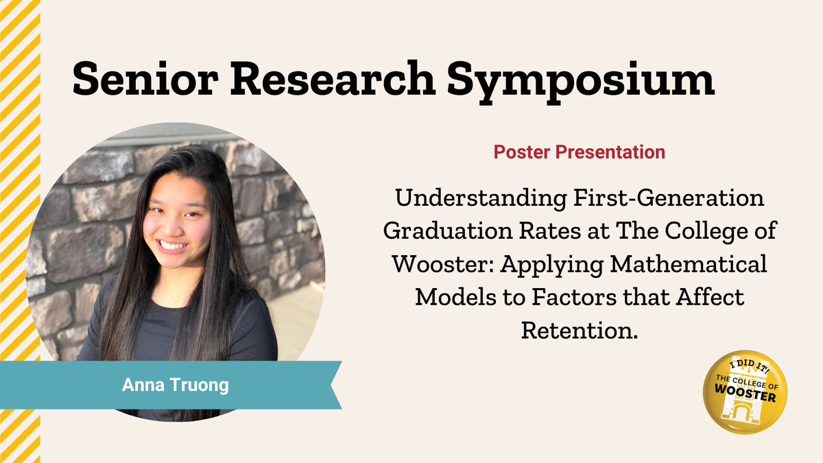 WoosterEdu's tweet photo. Don’t miss Anna Truong’s Senior I.S. from 1:00 - 4:00pm at our Interdisciplinary Poster Session located in the Scot Center. 

If you can’t make it, be sure to check it our virtually here: https://t.co/hfBpD0CNYJ https://t.co/QAs6m1QaaJ