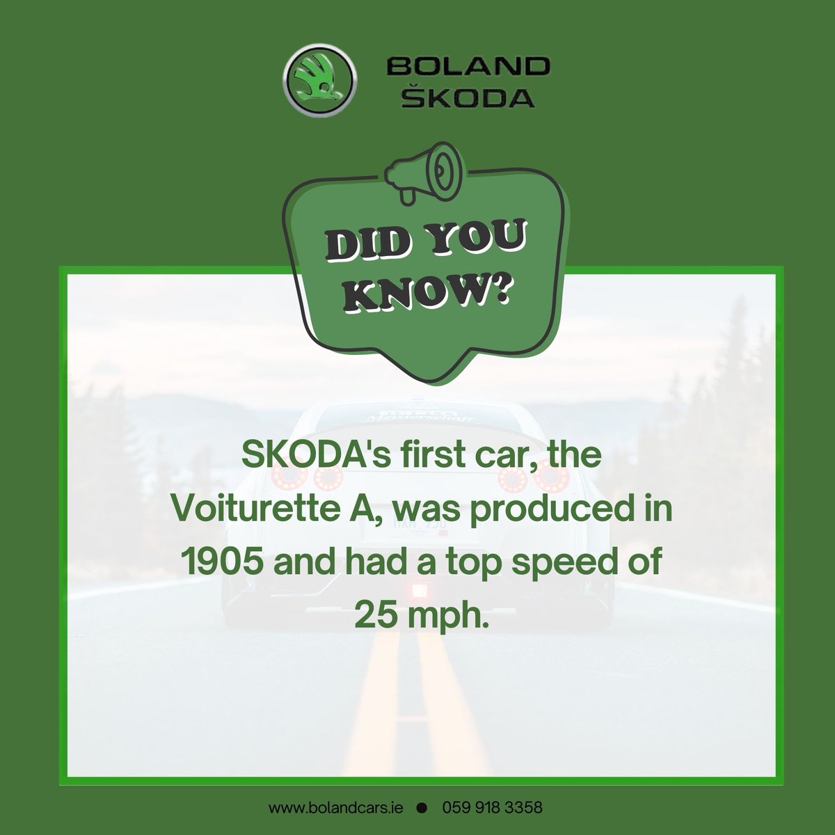 #DidYouKnow #skodaireland #countycarlow #bolandcarlow #bolandskodacarlow #simplyclever #BolandCarlowClearance #BolandCarlow #IrelandCarSale #CarlowCarBonanza #SaveBigAtBoland #UsedCarSale #usedcar #carsalealert