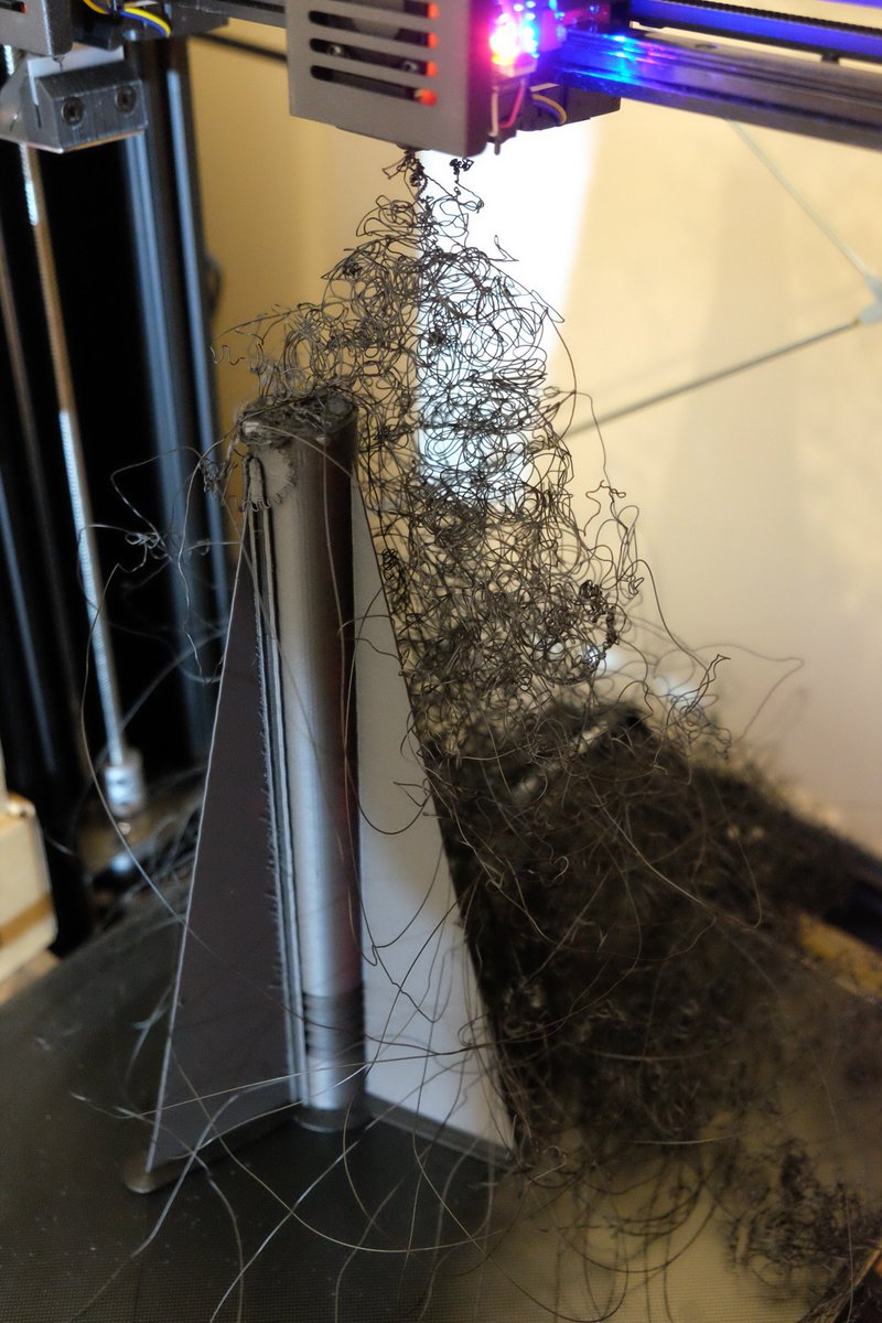 One unscheduled upper stage separation of an attempt to print an excessively long  experimental flow cell 😅